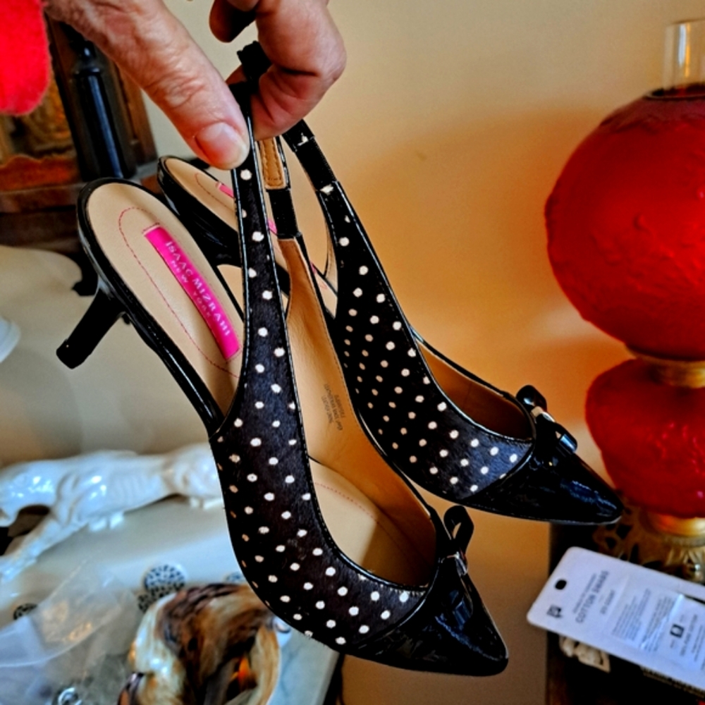 Black and white kitten heels NWT in Box!